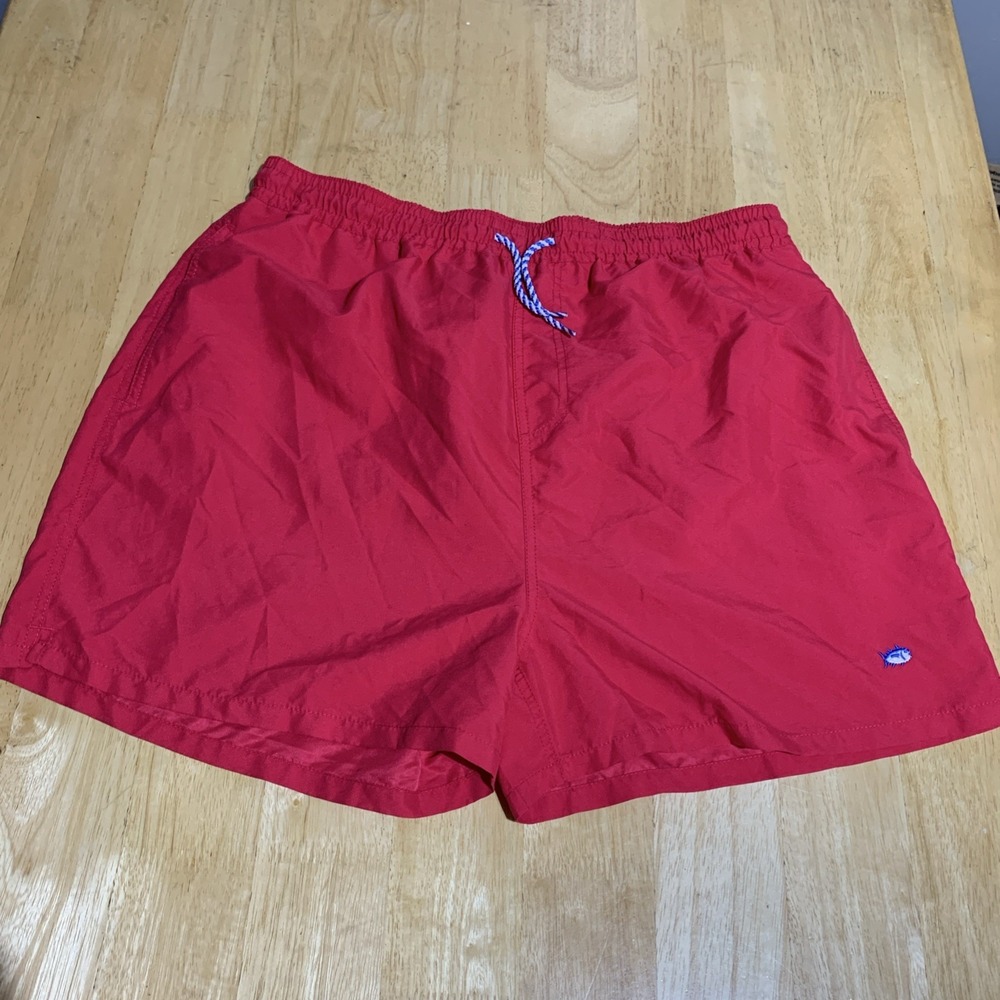 Southern Tide SkipJack Swim Trunks Pink Lined W/ Pockets Mens‎ Size XXL x 6"